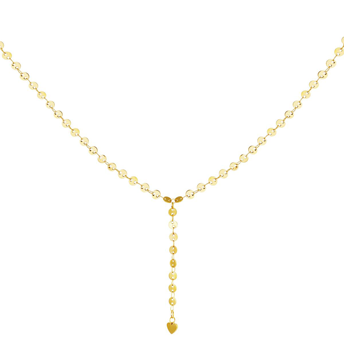 Roestvrijstalen Y-ketting ketting Goud Stainless Steel