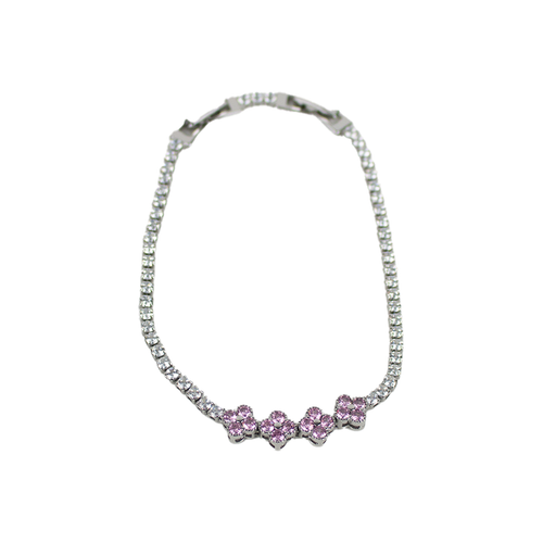 Armband klaver | roze