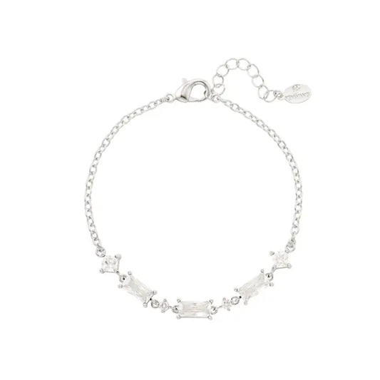Armband gekleurde steentjes - Sparkle collectie Zilver Koper
