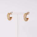 Éclat – Stainless Steel hoops met zirconia