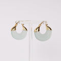 Luna Mint – Goudkleurige statement oorbellen