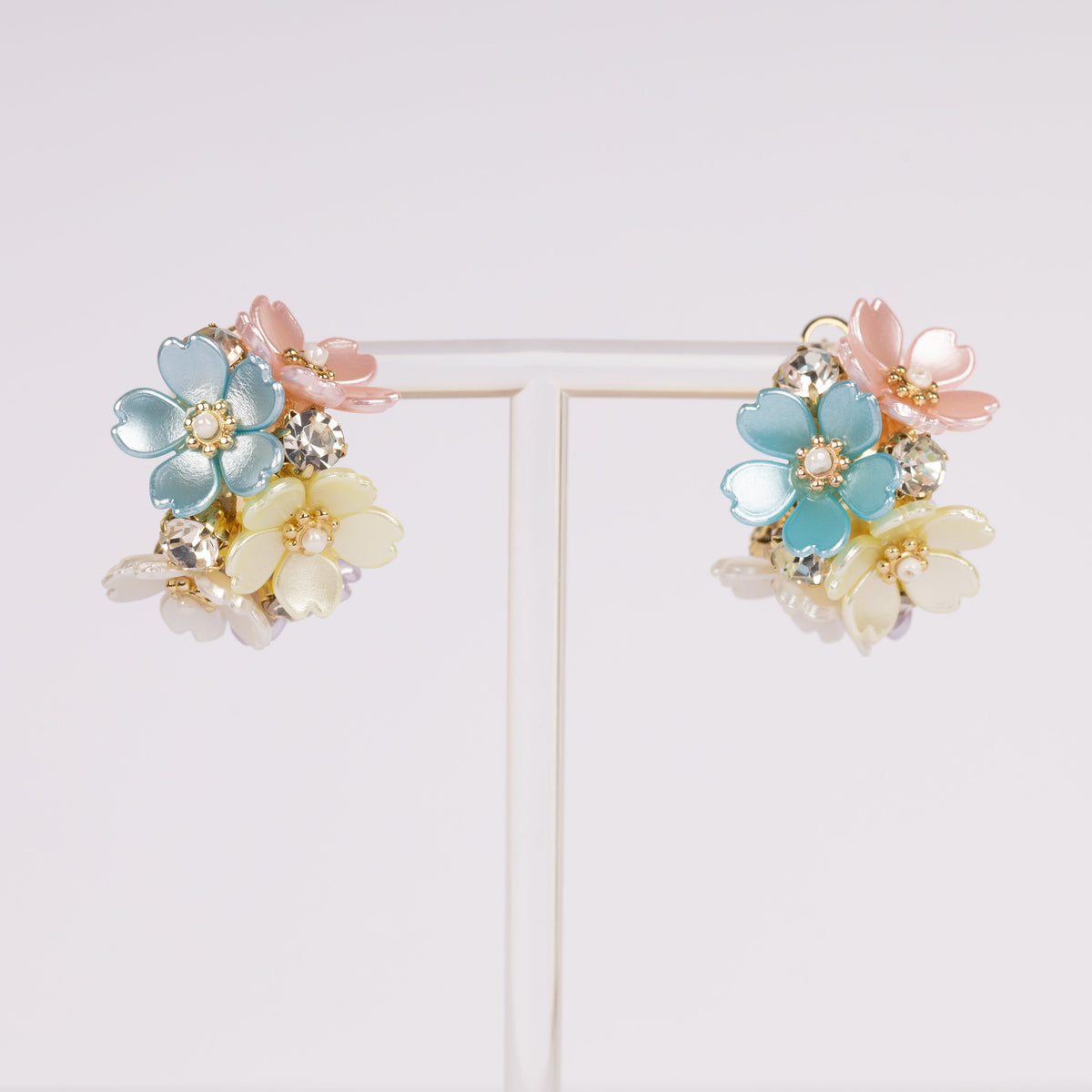 Bloom Mix – Stainless Steel statement oorbellen