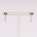 Oorbellen hangende parel Goud Stainless Steel