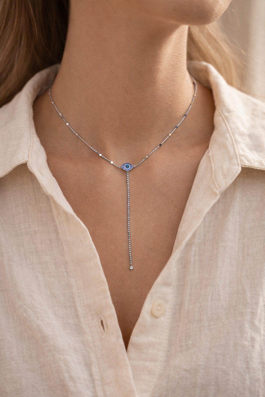 Nazar ketting | lichtblauw