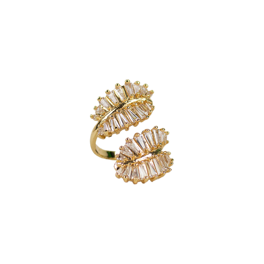 Ring bloem goud